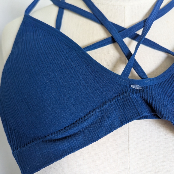 Allen B. By Allen Schwartz Other - Allen B. By Allen Schwartz Deep Blue Strappy Bralette